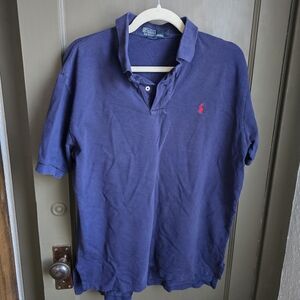 Polo by Ralph Lauren Men's Blue Polo Shirt